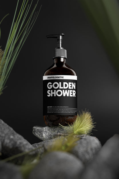 GOLDEN SHOWER - Dark Cedar & Peppermint Body Wash